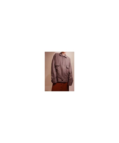 LIRIC(リリック)の「【UNISEX】Check zip blouson(ブルゾン・レディース・ブラウン・FREE)」の3枚目の写真
