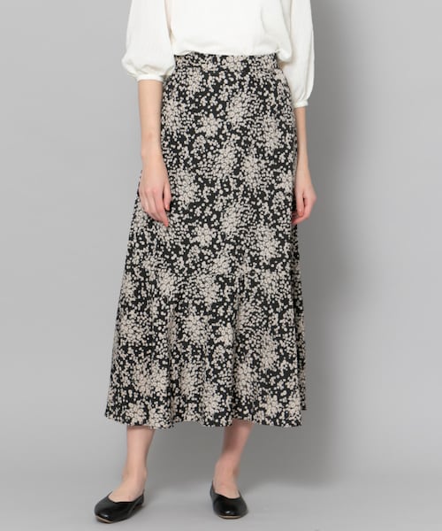 フラワープリント ロングスカート SENSE OF PLACE by URBAN RESEARCH（センスオブプレイスバイアーバン