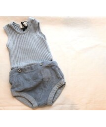 cache cache | 1+in the family AYALA　two pieces romper(light  blue)(ロンパース)