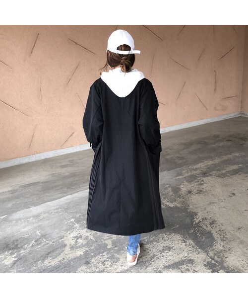 copine（コピン）の「再入荷！サイドプリーツゆったりロングトレンチコート(2color)【クリックポスト対象商品】（トレンチコート・レディース・その他）」の9枚目の写真