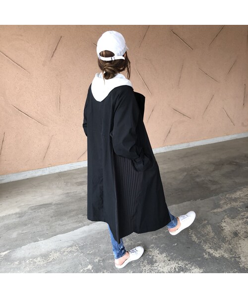 copine（コピン）の「再入荷！サイドプリーツゆったりロングトレンチコート(2color)【クリックポスト対象商品】（トレンチコート・レディース・その他）」の8枚目の写真