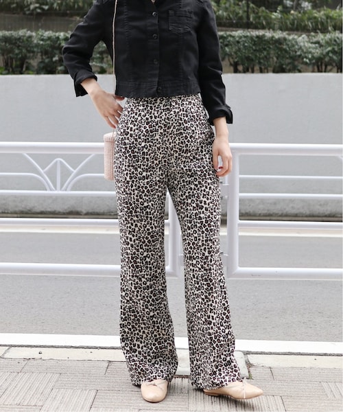 EDIT.FOR LULU ウールクロシェフレアパンツ 36 ひらり様 ヴィンテージフラワー フレアーパンツ（その他パンツ）｜EDIT. FOR