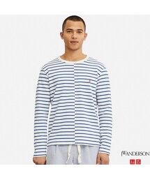 UNIQLO | アシンメトリーボーダーT（長袖）(Tシャツ/カットソー)