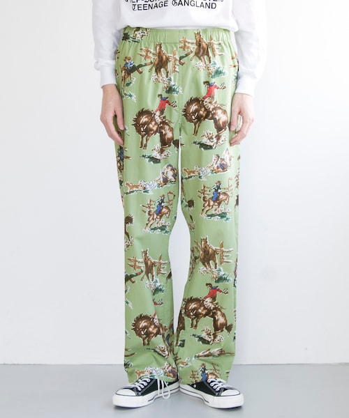 BOWWOW KURT COWBOY PANTS Lサイズ BOWWOW バウワウKurt Cowboy Pant カウボーイ柄パンツ