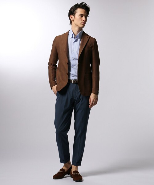 EDIFICE（エディフィス）の「TAGLIATORE / タリアトーレ バスケットイージージャケット（ジャケット/アウター・ブラウン B/42/44/46/48/50）」の3枚目の写真