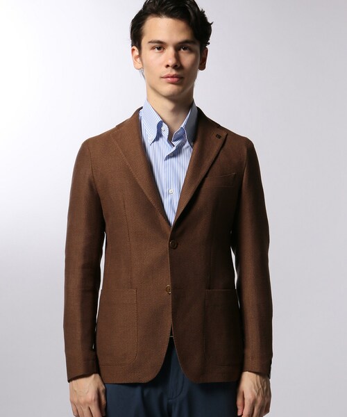 EDIFICE（エディフィス）の「TAGLIATORE / タリアトーレ バスケットイージージャケット（ジャケット/アウター・ブラウン B/42/44/46/48/50）」の5枚目の写真