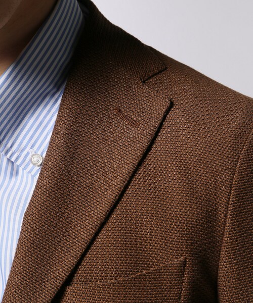 EDIFICE（エディフィス）の「TAGLIATORE / タリアトーレ バスケットイージージャケット（ジャケット/アウター・ブラウン B/42/44/46/48/50）」の14枚目の写真