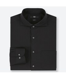 UNIQLO | ファインクロスストレッチスリムフィットブロードシャツ（カッタウェイ・長袖）(シャツ/ブラウス)