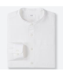 UNIQLO | リネンコットンスタンドカラーシャツ（長袖）(シャツ/ブラウス)