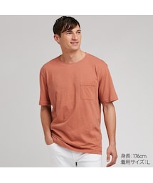 UNIQLO | スラブポケツキクルーネックT（半袖）(Tシャツ/カットソー)
