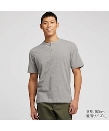 UNIQLO | スラブヘンリーネックT（半袖）(Tシャツ/カットソー)