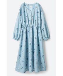 haco! | 〈ＫＡＮＡ　ＭＡＴＳＵＮＡＭＩテキスタイル〉思い出づくりに一役買う　とっておき華やぎワンピース(ワンピース/ドレス)