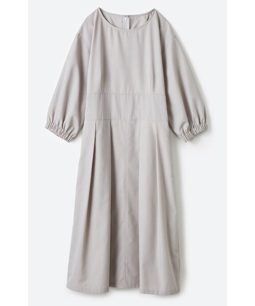 haco!（ハコ）の「隠すとこ隠してちゃっかり女子見せバルーンシルエットワンピース（ワンピース/ドレス・レディース・ライトグレー/ブラック・L/LL/M/S）」の2枚目の写真