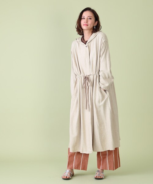 nest Robe ネストローブ リネンローブコート ベージュ フード付き 麻 NEW IN】春のコート | ONLINE SHOP | nest Robe Shop Blog | nest Robe