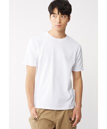 Life8 | Casual 微彈棉 後領織帶配色T-10203-白色(その他)