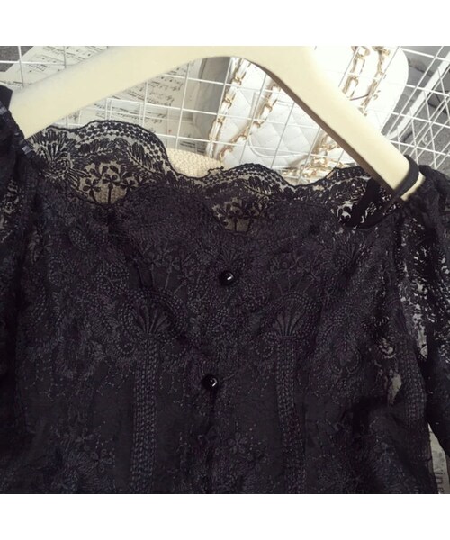 no brand（ノーブランド）の「CO090:オフショル総レーストップス（シャツ/ブラウス・レディース・その他）」の11枚目の写真