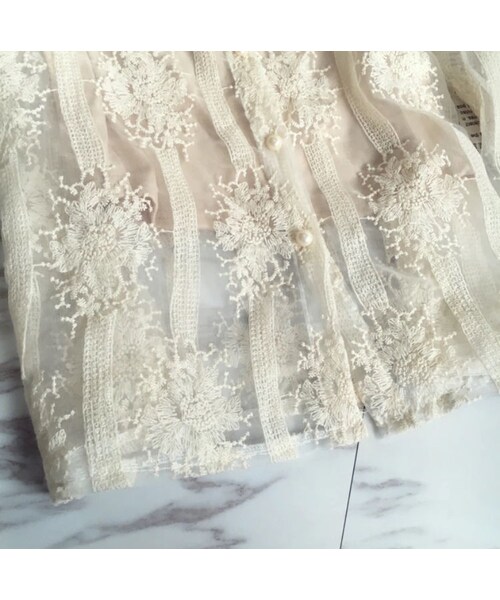 no brand（ノーブランド）の「CO090:オフショル総レーストップス（シャツ/ブラウス・レディース・その他）」の7枚目の写真