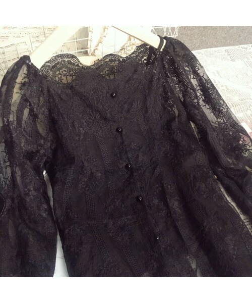 no brand（ノーブランド）の「CO090:オフショル総レーストップス（シャツ/ブラウス・レディース・その他）」の10枚目の写真