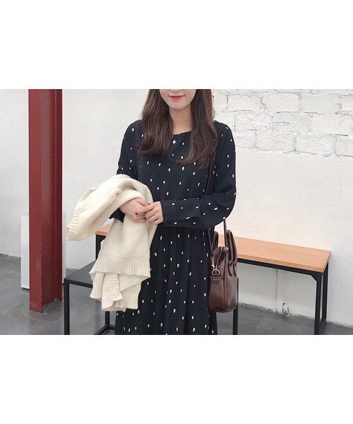 no brand（ノーブランド）の「CO017: 裾フリル型ドットワンピース（ワンピース・レディース・その他）」の8枚目の写真