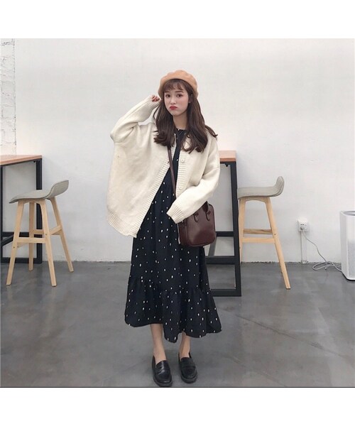 no brand（ノーブランド）の「CO017: 裾フリル型ドットワンピース（ワンピース・レディース・その他）」の10枚目の写真