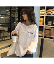 no brand | CO002: バルーン袖らふトップス(Tシャツ/カットソー)