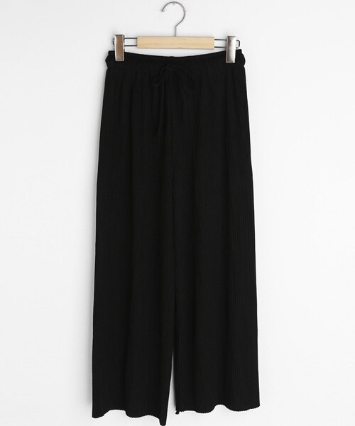 DHOLIC(ディーホリック)の「ドローストリングプリーツワイドパンツ(その他パンツ・レディース・ベージュ/ホワイト/ブラック・FREE)」の3枚目の写真