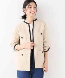 最終値下げ　美品　IENA　イエナ　MANTECO　ノーカラーツイードジャケット IENA（イエナ）の「MANTECO ノーカラーツイードジャケット（）」 - WEAR