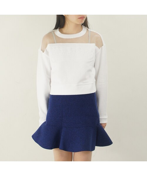 made in HEAVEN（メイドインヘブン）の「wonderland emboss pull（プルオーバー）（トップス・レディース・WH・FREE）」の2枚目の写真