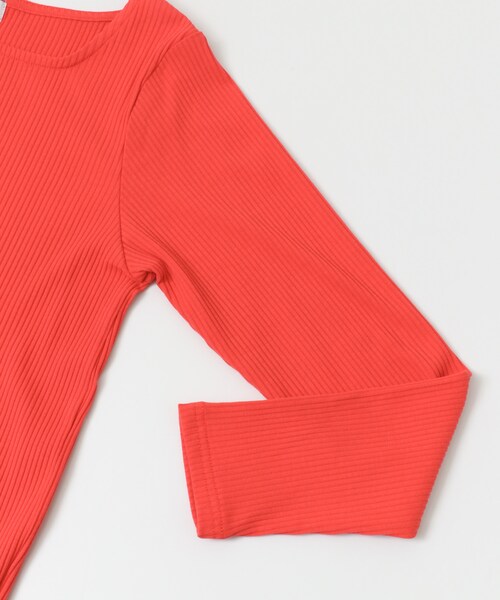 URBAN RESEARCH Sonny Label（アーバンリサーチサニーレーベル）の「リブスクエアネックプルオーバー（トップス・レディース・グレー/ブラック/ホワイト/レッド・FREE）」の21枚目の写真