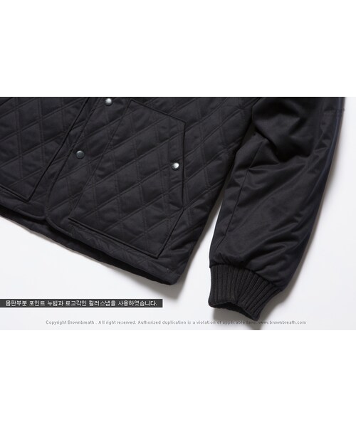 BROWNBREATH（ブラウンブレス）の「DON'T FORGET QUILED JACKET（ジャケット/アウター・メンズ・NAVY・M/L/XL）」の5枚目の写真