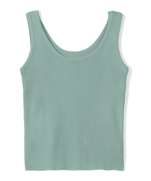 GRL（グレイル）の「リブニットタンクトップ（タンクトップ・レディース・イエロー/ベージュ/モカ/ピンク/キャメル/ブラック/オフホワイト/グリーン/ブラウン/カーキ・M/Ｍ）」の8枚目の写真