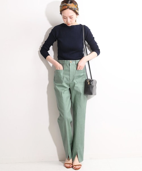 福袋・半額ポスター - クリーニング屋さん専用の通 IENA（イエナ）の「IENA LA 前スリットパンツ 麻/R BOUCLE パンツ