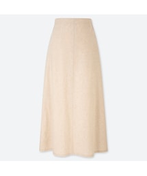 UNIQLO | リネンコットンロングスカート(丈短め75～79cm）(スカート)