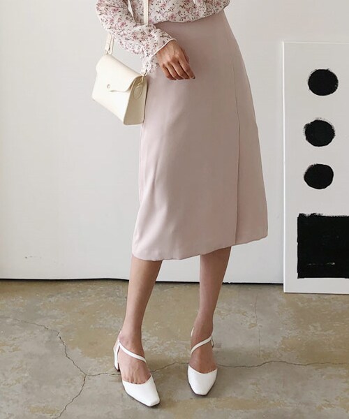 DHOLIC（ディーホリック）の「スリットHラインスカート（スカート・レディース・ブルー/ピンク/ブラック/ベージュ・FREE）」の3枚目の写真