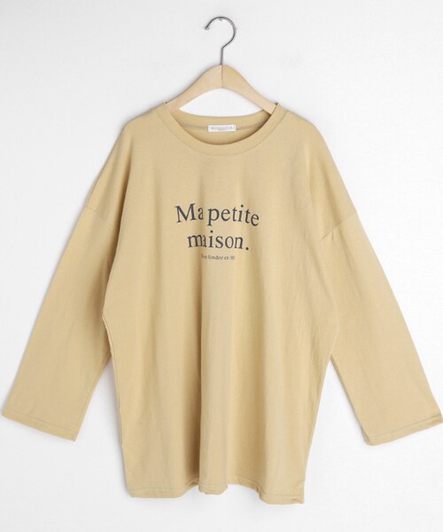 DHOLIC（ディーホリック）の「maisonルーズTシャツ（Tシャツ/カットソー・レディース・パープル/ホワイト/イエロー・FREE）」の3枚目の写真