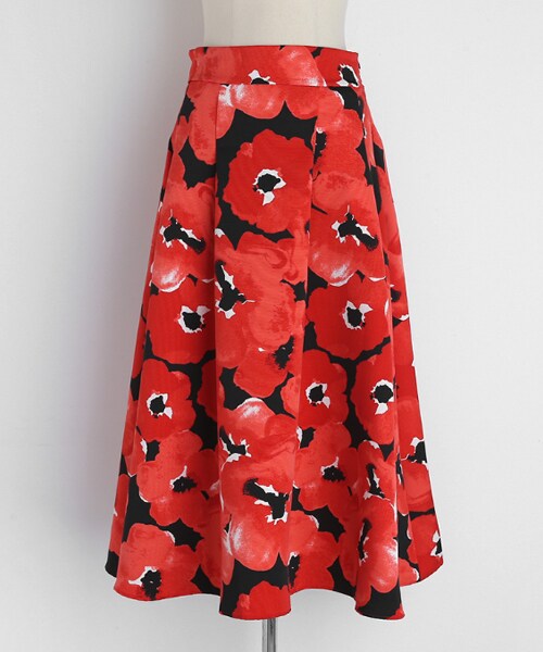DHOLIC（ディーホリック）の「ビッグフローラルロングスカート（スカート・レディース・ピンク/レッド・FREE）」の2枚目の写真