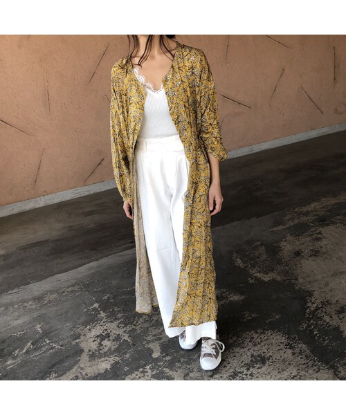 copine（コピン）の「【スペシャルプライス！定価3190円→1430円】ウエストギャザー小花柄ガウンワンピース(3color)【クリックポスト対象商品】（ワンピース・レディース・その他）」の13枚目の写真