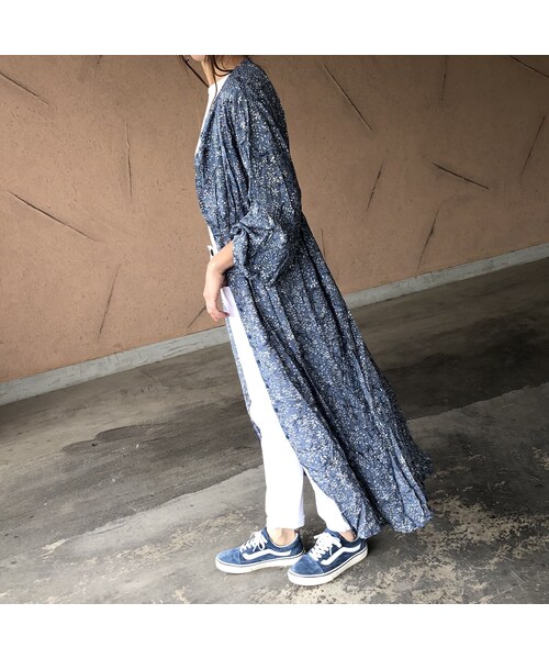 copine（コピン）の「【スペシャルプライス！定価3190円→1430円】ウエストギャザー小花柄ガウンワンピース(3color)【クリックポスト対象商品】（ワンピース・レディース・その他）」の11枚目の写真