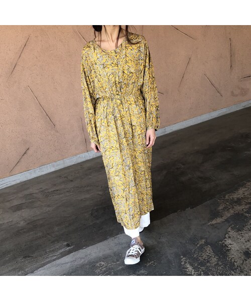 copine（コピン）の「【スペシャルプライス！定価3190円→1430円】ウエストギャザー小花柄ガウンワンピース(3color)【クリックポスト対象商品】（ワンピース・レディース・その他）」の12枚目の写真