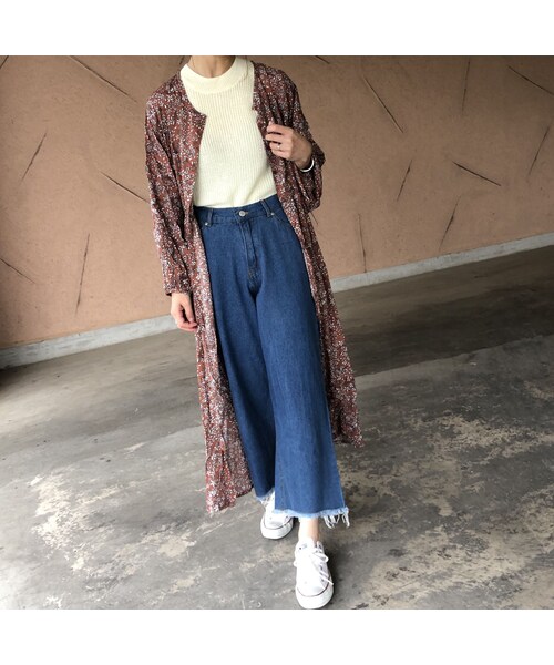 copine（コピン）の「【スペシャルプライス！定価3190円→1430円】ウエストギャザー小花柄ガウンワンピース(3color)【クリックポスト対象商品】（ワンピース・レディース・その他）」の6枚目の写真