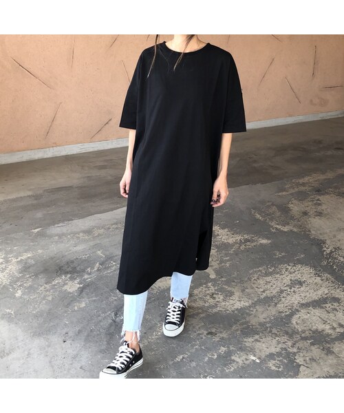 copine（コピン）の「再入荷！しっかり素材！ビッグシルエットTシャツワンピース(3color)【クリックポスト対象商品】（ワンピース・レディース・その他）」の10枚目の写真