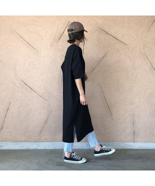 copine（コピン）の「再入荷！しっかり素材！ビッグシルエットTシャツワンピース(3color)【クリックポスト対象商品】（ワンピース・レディース・その他）」の9枚目の写真