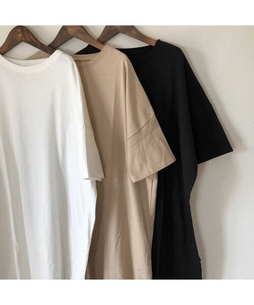 copine（コピン）の「再入荷！しっかり素材！ビッグシルエットTシャツワンピース(3color)【クリックポスト対象商品】（ワンピース・レディース・その他）」の14枚目の写真