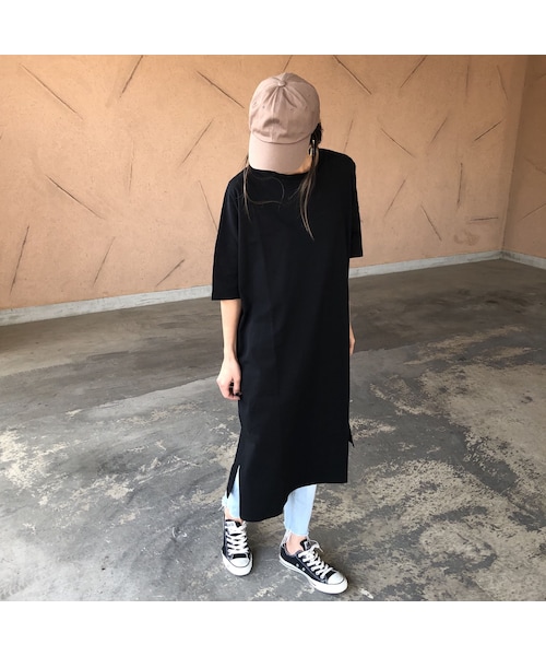 copine（コピン）の「再入荷！しっかり素材！ビッグシルエットTシャツワンピース(3color)【クリックポスト対象商品】（ワンピース・レディース・その他）」の11枚目の写真