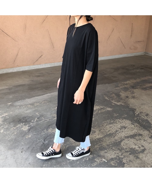 copine（コピン）の「再入荷！しっかり素材！ビッグシルエットTシャツワンピース(3color)【クリックポスト対象商品】（ワンピース・レディース・その他）」の12枚目の写真