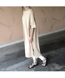 copine | 再入荷！しっかり素材！ビッグシルエットTシャツワンピース(3color)【クリックポスト対象商品】(ワンピース)