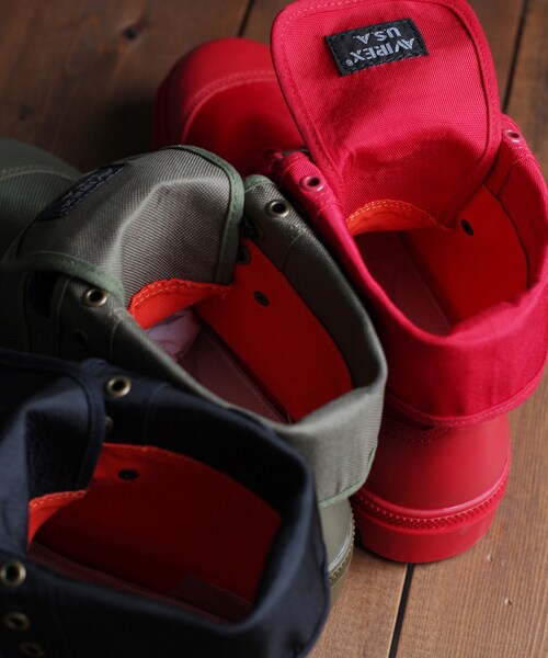 AVIREX(アヴィレックス)の「AV3402/スコーピオン ハイ ナイロン/SCORPION HI NYLON(シューズ・メンズ・BLACK/RED/OLIVE/D/BROWN/BEIGE・23, 24, 25, 26, 27, 28, 29)」の11枚目の写真