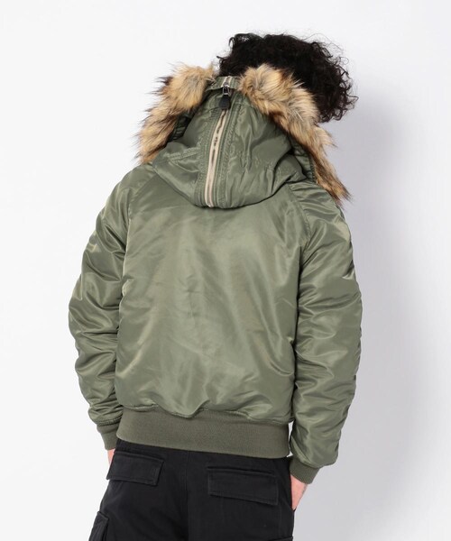 AVIREX（アヴィレックス）の「N-2B コマーシャル/ N-2B COMMERCIAL（ジャケット/アウター・メンズ・BLACK/SAGE/ROYAL・M, L, XL, XXL）」の4枚目の写真