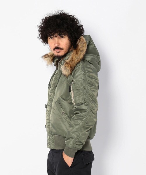 AVIREX（アヴィレックス）の「N-2B コマーシャル/ N-2B COMMERCIAL（ジャケット/アウター・メンズ・BLACK/SAGE/ROYAL・M, L, XL, XXL）」の3枚目の写真