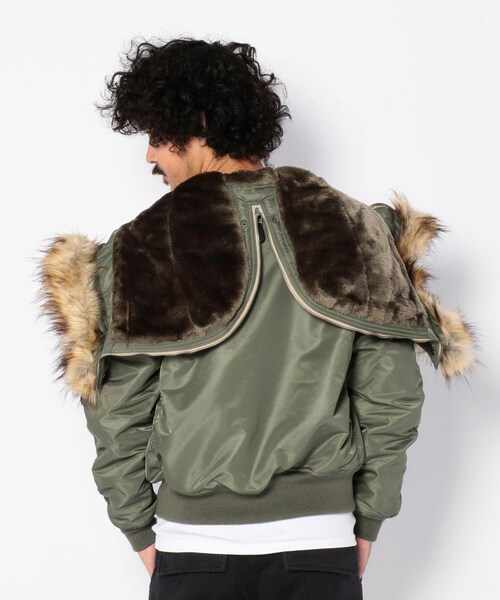 AVIREX（アヴィレックス）の「N-2B コマーシャル/ N-2B COMMERCIAL（ジャケット/アウター・メンズ・BLACK/SAGE/ROYAL・M, L, XL, XXL）」の8枚目の写真